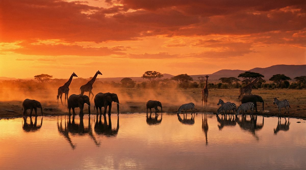 网红主播非洲野生动物视频